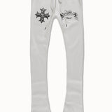 Paradise Tour Stacked Sweatpants (Light Grey)