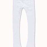 Paradise Tour Stacked Sweatpants (White)