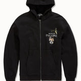 Butterfly Effect Zip Up Hoodie (Black)