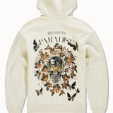 Butterfly Effect Zip Up Hoodie (Cream)