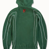 Hooligan Hooded Track Jacket (Green)