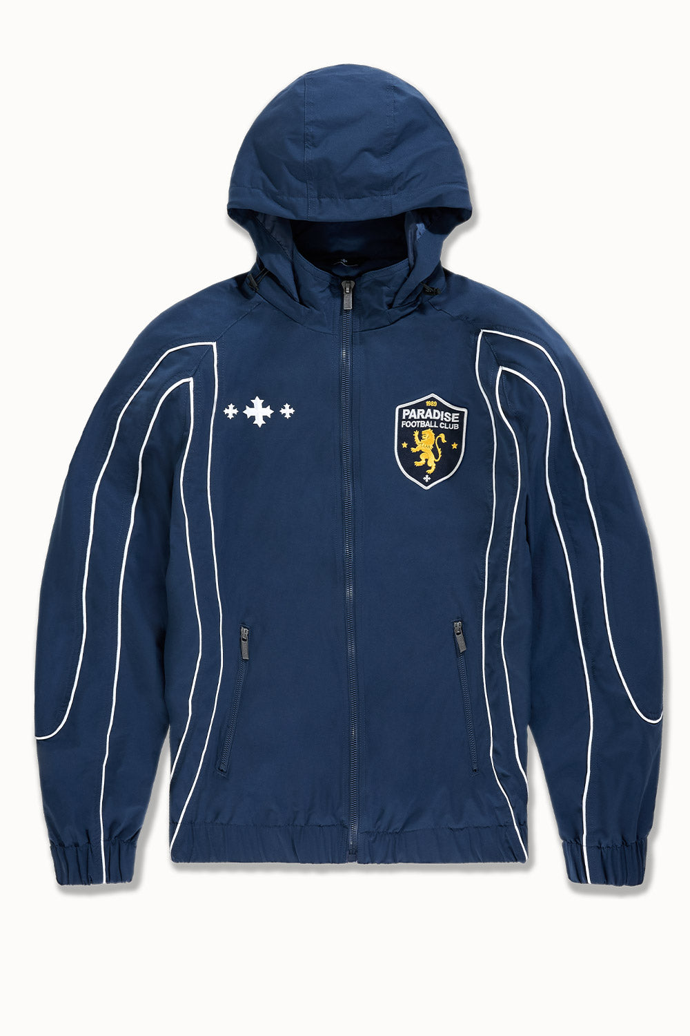 Hooligan Hooded Track Jacket (Navy)