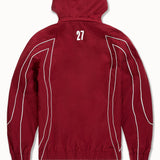 Hooligan Hooded Track Jacket (Wine)