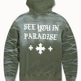 Paradise Heavyweight Pullover Hoodie (Olive)