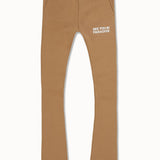 Kids SYIP Tonal Stacked Sweatpants (Mocha)