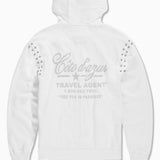 Icon Zip Up Hoodie (White)