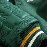 Kids Smoke & Mirrors Varsity Jacket (Dark Green)