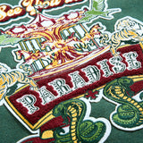 Kids Smoke & Mirrors Varsity Jacket (Dark Green)