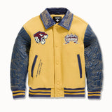 Kids Smoke & Mirrors Varsity Jacket (Mustard)
