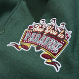 Smoke & Mirrors Varsity Jacket (Dark Green)