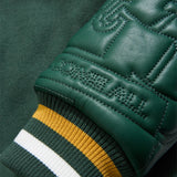 Smoke & Mirrors Varsity Jacket (Dark Green)