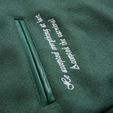 Smoke & Mirrors Varsity Jacket (Dark Green)