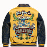 Smoke & Mirrors Varsity Jacket (Mustard)