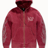 Eternal Flame Hooded Work Jacket (Brick)