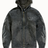 Eternal Flame Hooded Work Jacket (Vintage Charcoal)
