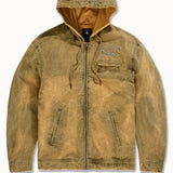 Ashes to Ashes Hooded Work Jacket (Wheat)