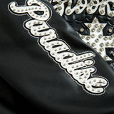 Kids Crooklyn Hooded Bomber Jacket (Black)