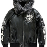 Crooklyn Hooded Bomber Jacket (Black)