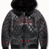 The L Hooded Bomber Jacket (Black)
