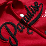 Kids Paradise Team Varsity Jacket (Red)