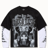 Heavy Metal Waffle Thermal T-Shirt (Black)