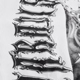 Heavy Metal Waffle Thermal T-Shirt (White)