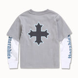 Kids Night Rider Waffle Thermal T-Shirt (Grey)