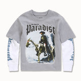 Kids Night Rider Waffle Thermal T-Shirt (Grey)