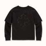 Kids Blood Sport Waffle Thermal T-Shirt (Black)