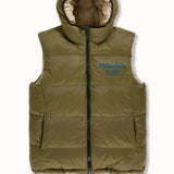 Divine Reversible Puffer Vest (Olive)