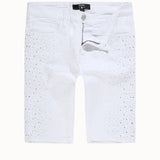 Lunar Denim Shorts (White)