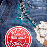 Festival Denim Shorts (Aged Wash)