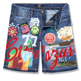 Festival Denim Shorts (Aged Wash)