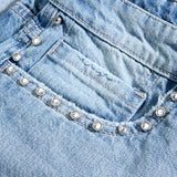 Heavy Metal Denim Shorts