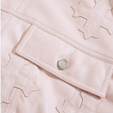 Eden Trucker Jacket (Light Pink)