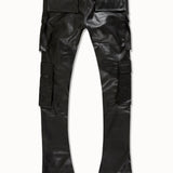 Skinny Stacked Eden Cargo Pants (Black)