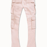 Skinny Stacked Eden Cargo Pants (Light Pink)