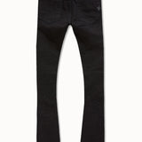 Kids Super Skinny Stacked Starry Night Denim (Jet Black)