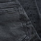Kids Super Skinny Stacked Starry Night Denim (Black Shadow)