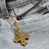 Kids Super Skinny Stacked Starry Night Denim (Cement Wash)