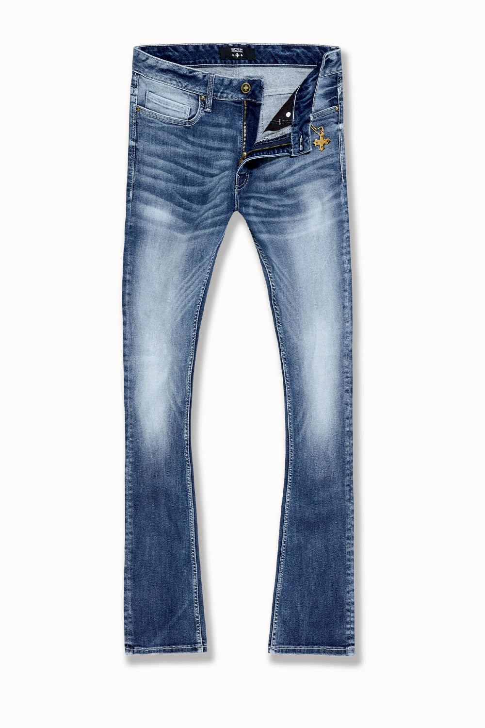 Super Skinny Stacked First Class Denim (Aged Wash)