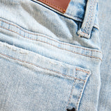 Kids Super Skinny Stacked Forbidden Fruit Denim (Arctic Wash)