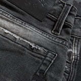Super Skinny Stacked Forbidden Fruit Denim (Black Shadow)