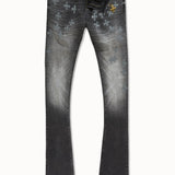 Super Skinny Stacked Forbidden Fruit Denim (Black Shadow)