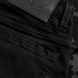 Super Skinny Stacked Forbidden Fruit Denim (Black)