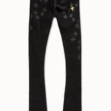 Super Skinny Stacked Forbidden Fruit Denim (Black)