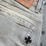 Super Skinny Stacked Forbidden Fruit Denim (Cement Wash)