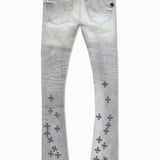 Super Skinny Stacked Forbidden Fruit Denim (Cement Wash)