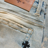 Super Skinny Stacked Forbidden Fruit Denim (Iced Lager)