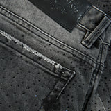 Super Skinny Stacked Brilliance Denim (Black Shadow)